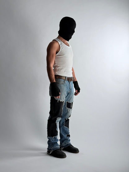 CRACKED DENIM