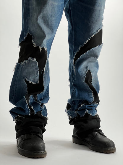 CRACKED DENIM